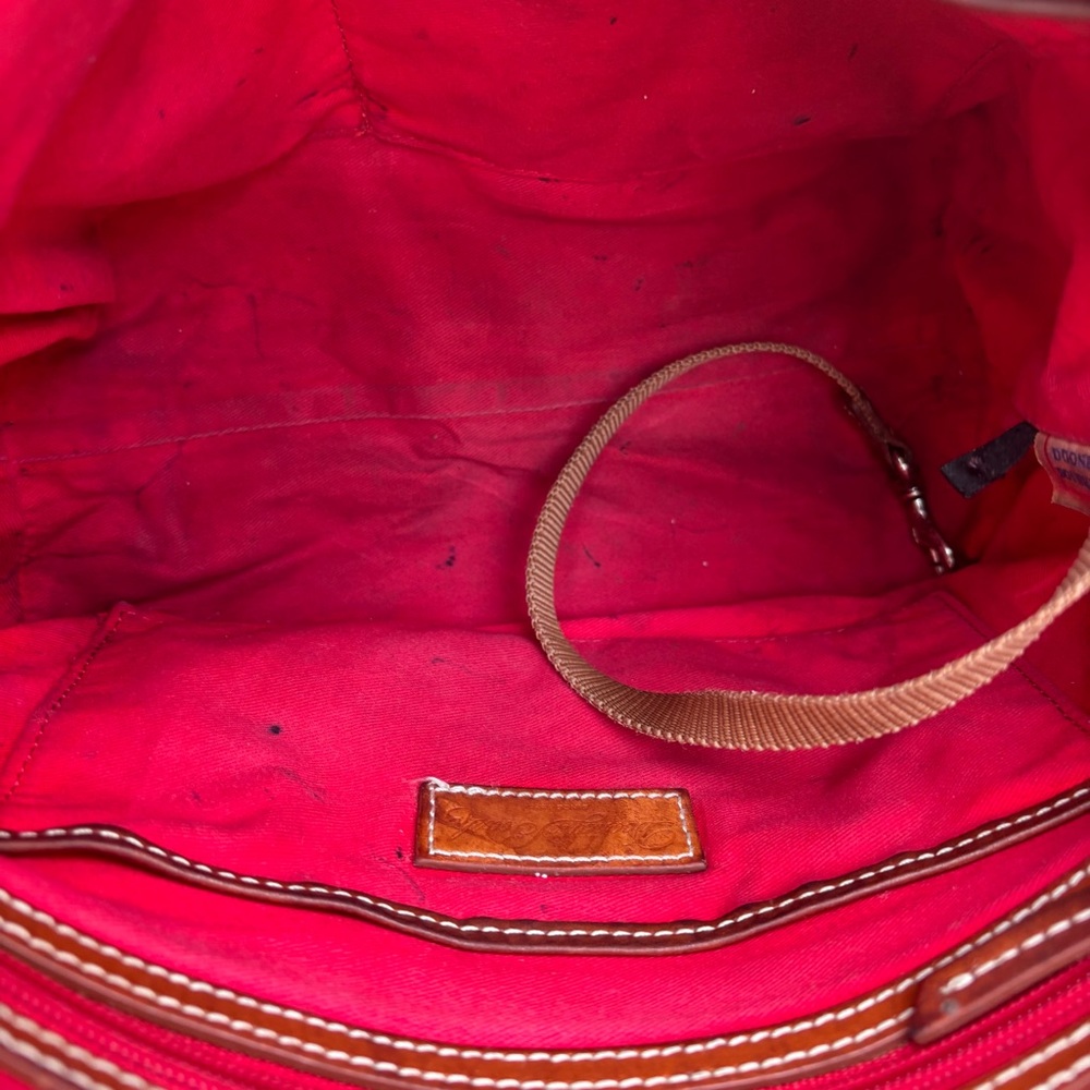 Dooney & Bourke Emily Shoulder Bag Black and Tan - Picture 10 of 16